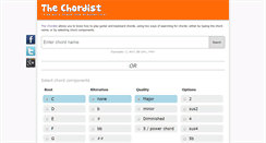 Desktop Screenshot of chordist.com