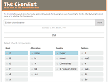 Tablet Screenshot of chordist.com